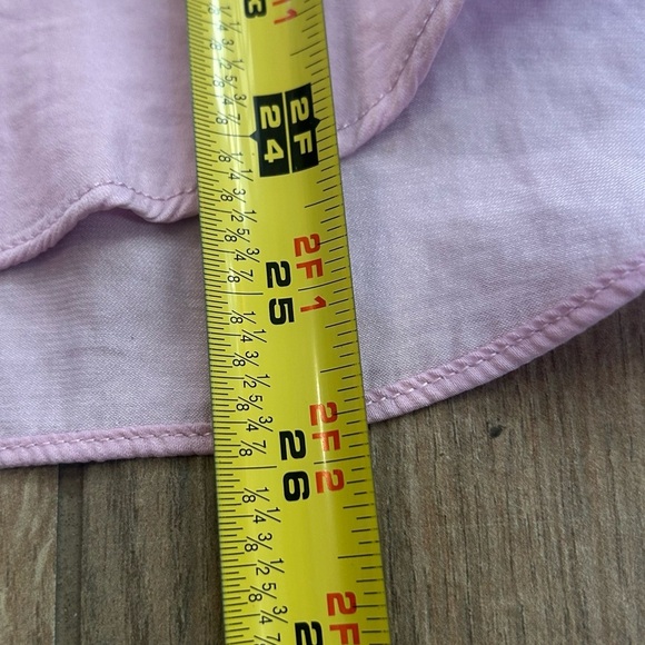 Cupcakes & Cashmere Purple Tie Front Ruffled Blouse - Picture 6 of 7